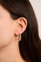 Heliophilia Silver Pendientes de Oro con Recubrimiento de Laca Dorado